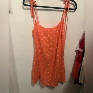 Cute floral orange dress